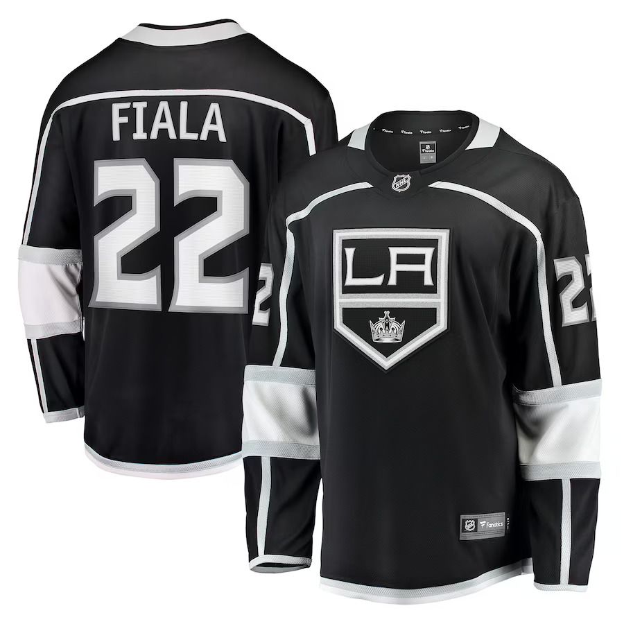 Men Los Angeles Kings #22 Kevin Fiala Fanatics Branded Black Home Breakaway Player NHL Jersey->los angeles kings->NHL Jersey
